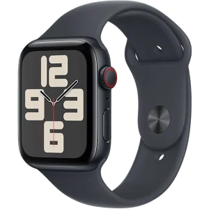 APPLE Watch SE GPS + Cellular 44mm Midnight Aluminium Case Midnight Sport Band S/M Smartwatch Midnight