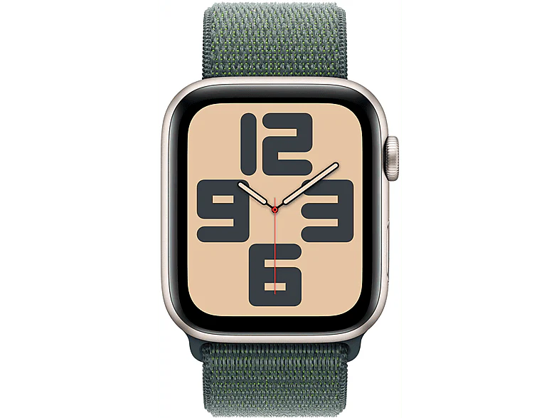 APPLE Watch SE GPS + Cellular 44mm Starlight Aluminium Case Lake Green Sport Loop