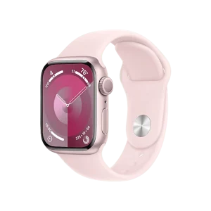 APPLE Watch Series 9 GPS 41mm Boîtier aluminium Light Pink, Bracelet Sport Light Pink - S/M (MR933QF/A)