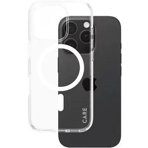 CARE Cover Flagship Urban Combat MagSafe iPhone 16 Pro Transparent Blanc (1338) Coque voor Apple iPhone 16 Pro Blanc