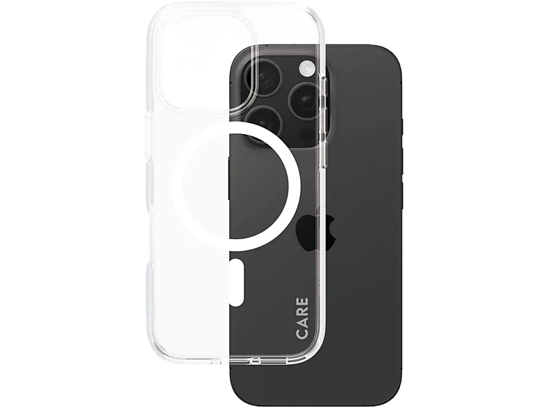 CARE Cover Flagship Urban Combat MagSafe iPhone 16 Pro Transparent Blanc (1338) Coque voor Apple iPhone 16 Pro Blanc